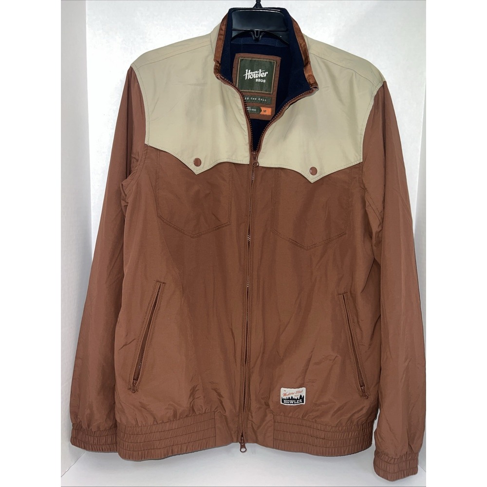 Howler Brothers - The Westers Club Tan & Maroon Lightweight Jacket - MEDIUM NWT